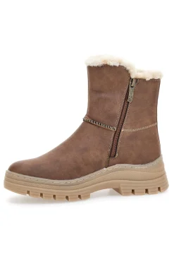 Braune Stiefeletten mit warmer Innenausstattung und Profilsohle Relife 22808B11R