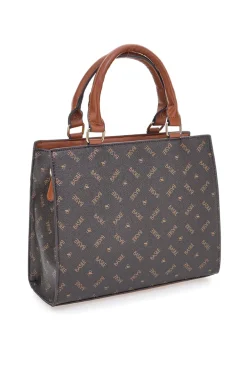 Braune Tasche mit zwei Henkeln Basile BA1146LOG