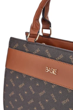 Braune Tasche mit zwei Henkeln Basile BA1146LOG