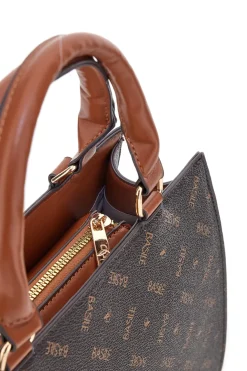 Braune Tasche mit zwei Henkeln Basile BA1146LOG