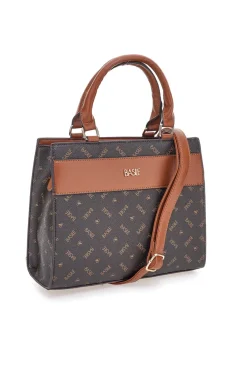 Braune Tasche mit zwei Henkeln Basile BA1146LOG