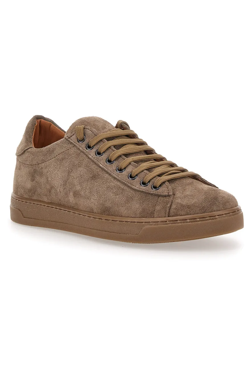 Braune Wildleder-Sneaker, hergestellt in Italien, PITTARELLO FOCUS 3021