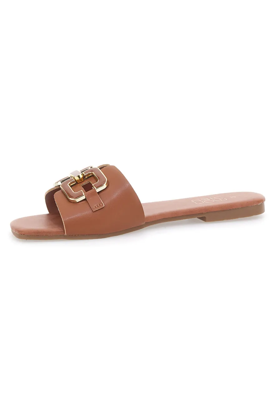 Brauner flacher Slipper MON DIEU PRE5413P