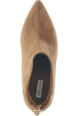 Burani 51690C160 braune Stiefeletten mit Blockabsatz und Reißverschluss hinten