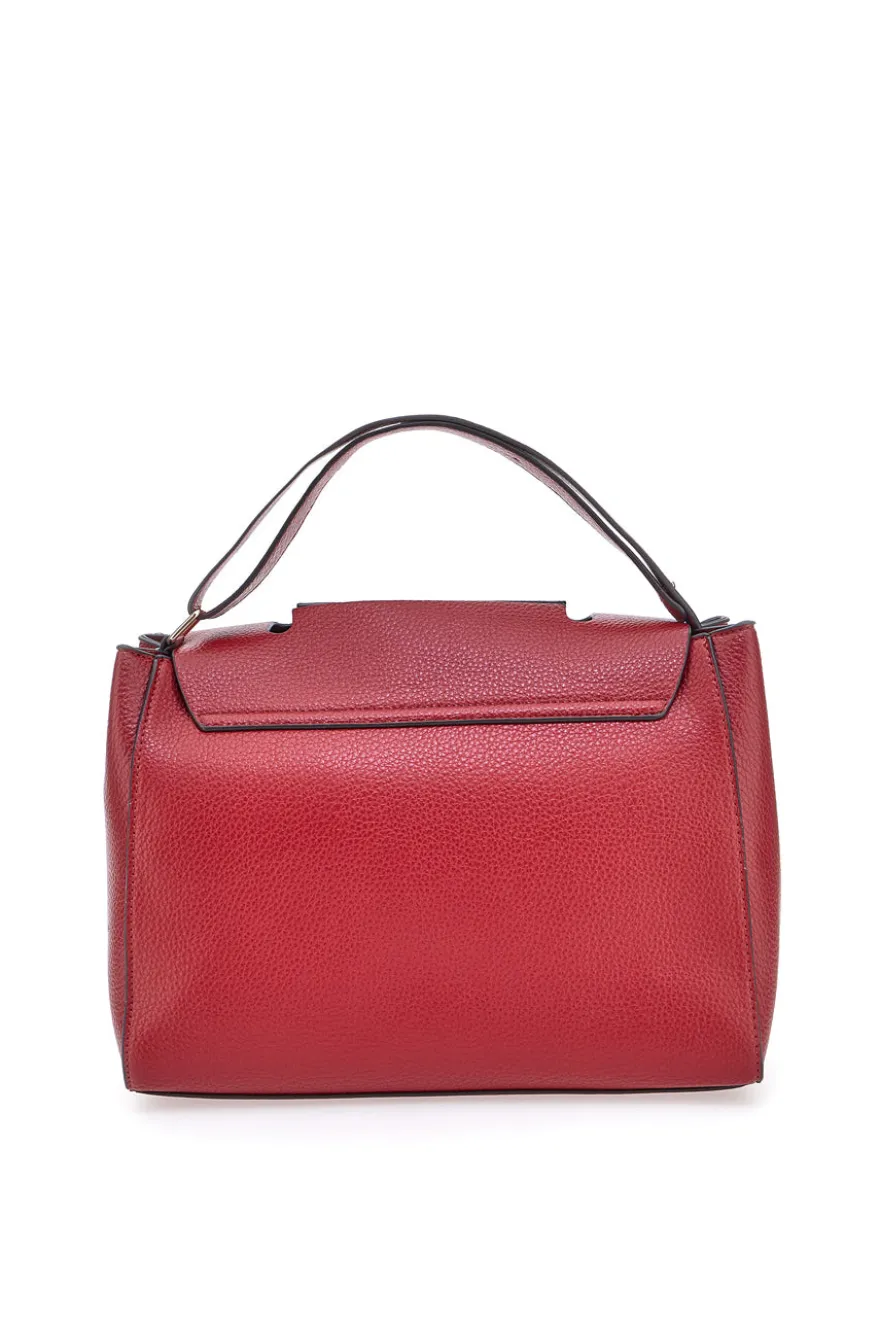 Burgunder Handtasche mit Schultergurt und Innentaschen Basile CLASS BA1275DOLL