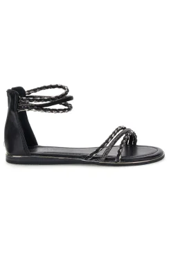 Cafe' cost RH16 schwarz Riemchensandalen