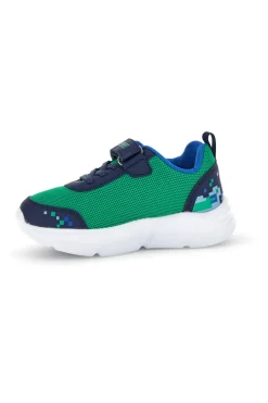 Calzature blu e verdi con luci e strappo M kids MJ6040