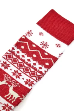 Calzini Rossi e Bianchi Natalizi Taglia Unica Crazy Socks 013
