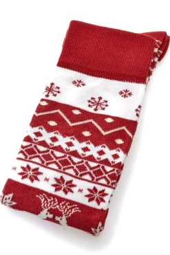 Calzini Rossi e Bianchi Natalizi Taglia Unica Crazy Socks 013