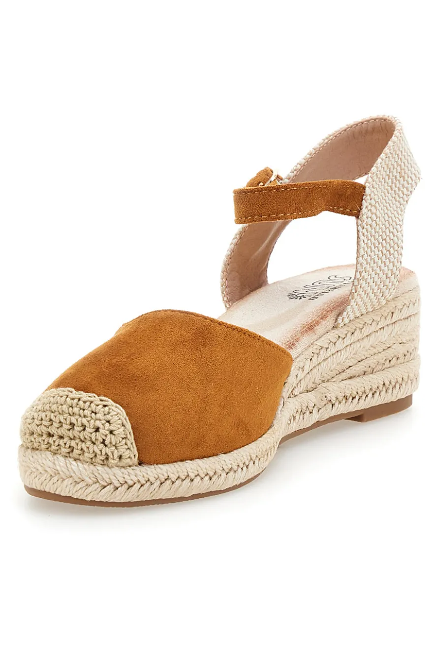 Camel Damen Espadrille Sandalen mit Seil Keil Pittarello Sonne BL1