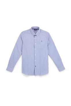 Camicia Azzurra a righe Us golf CA2605