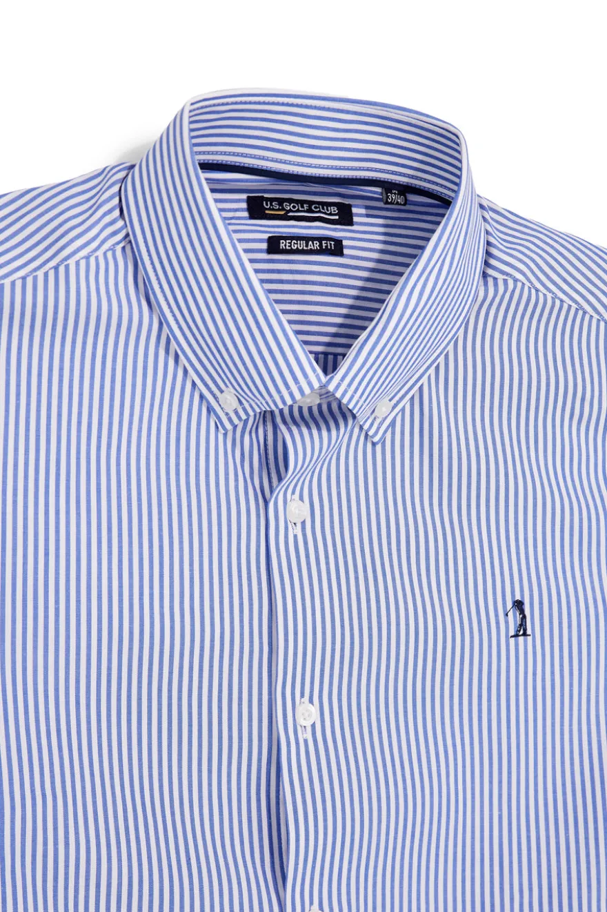 Camicia Azzurra a righe Us golf CA2605