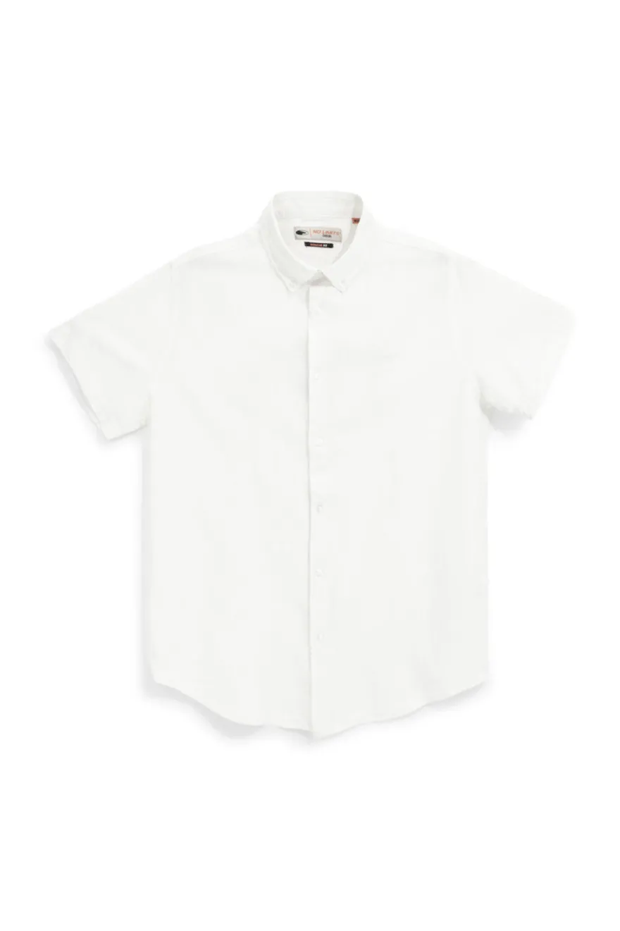 Camicia bianca in misto lino No limits MASH010S24
