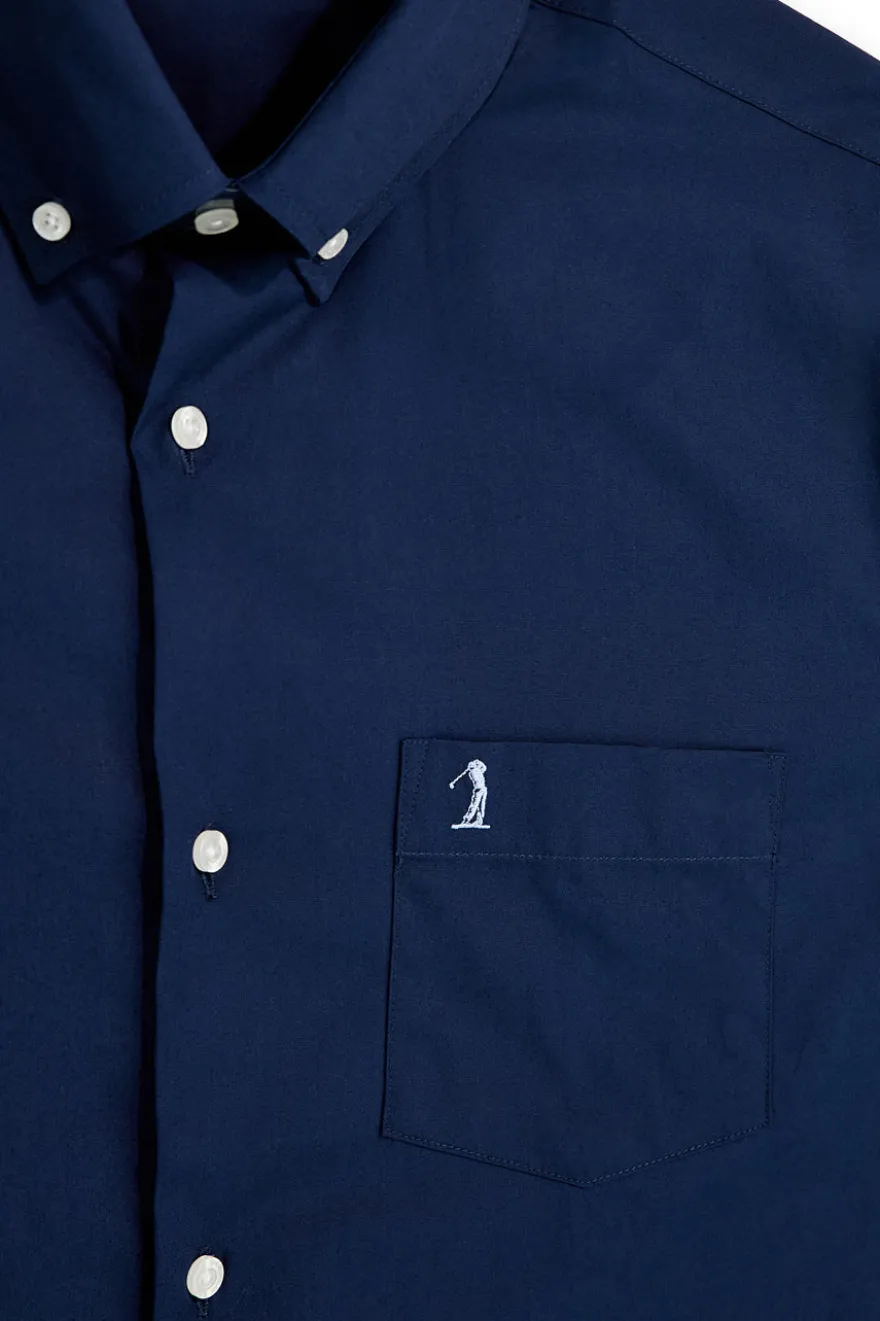 Camicia blu 100% cotone Us golf CA2602