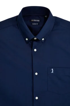 Camicia blu 100% cotone Us golf CA2602