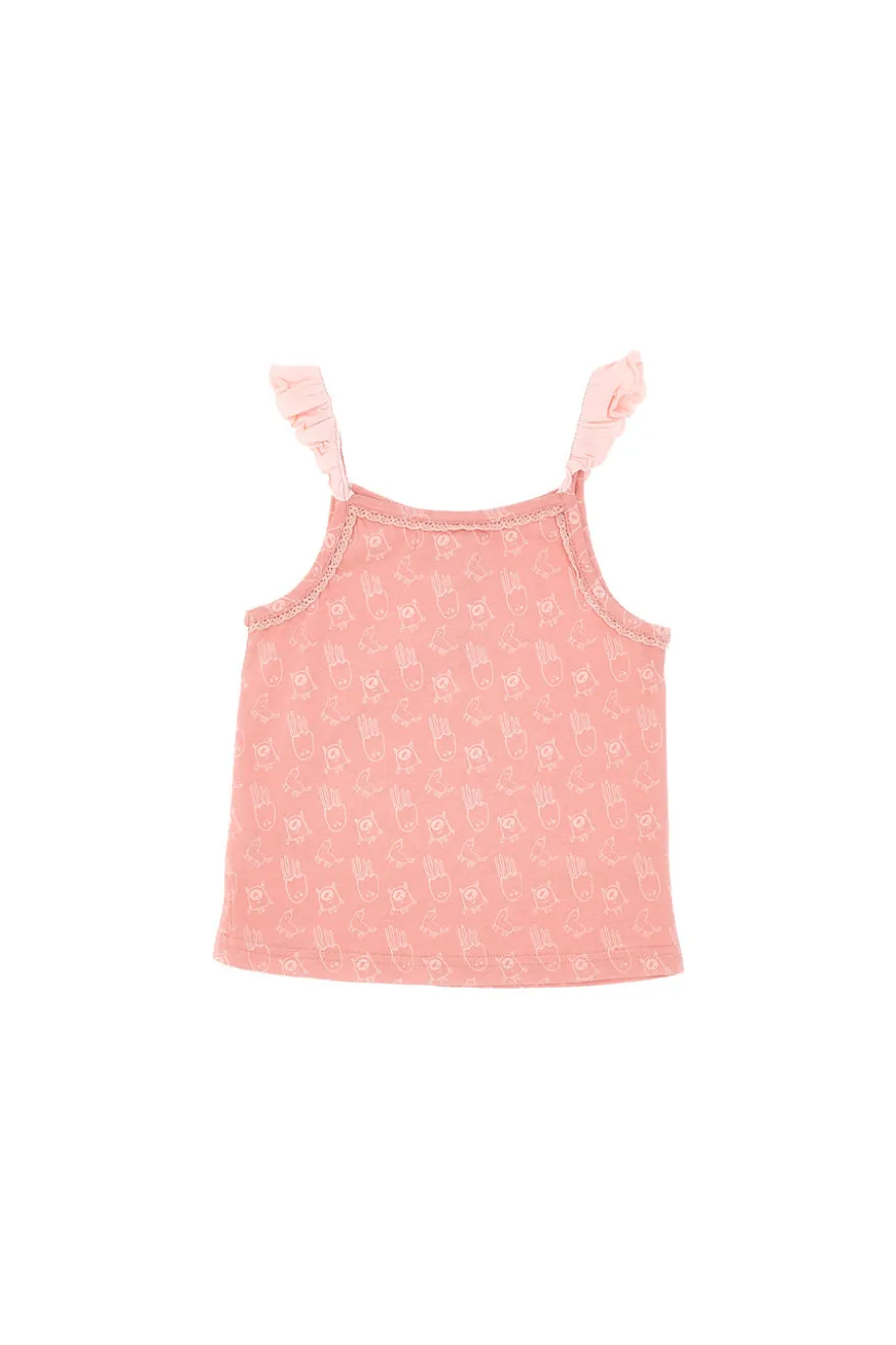 Canotta Con Taschino Rosa Pitt Kids PT-K-T-7033