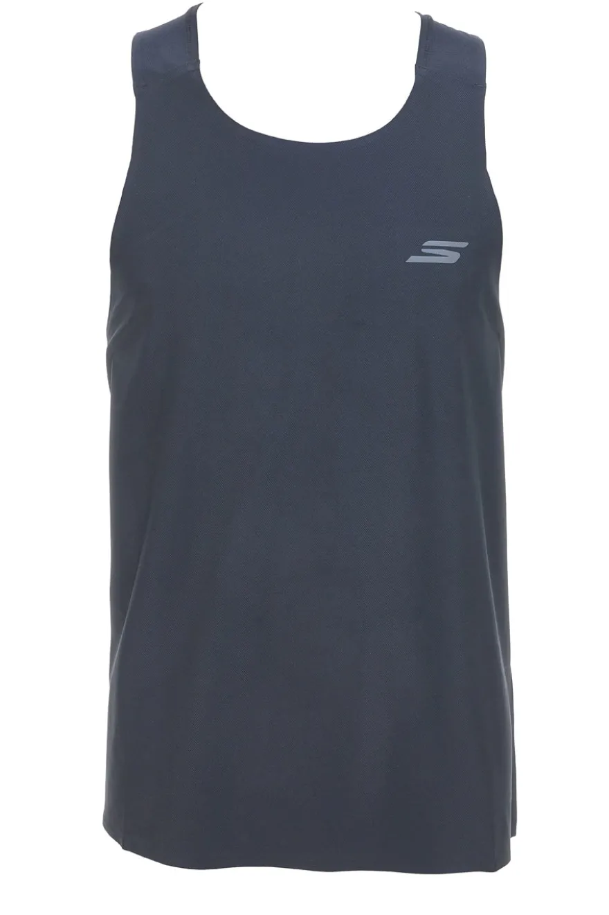 Canotta Nera Con Logo Sul Petto Skechers SPEED ELITE SINGLET