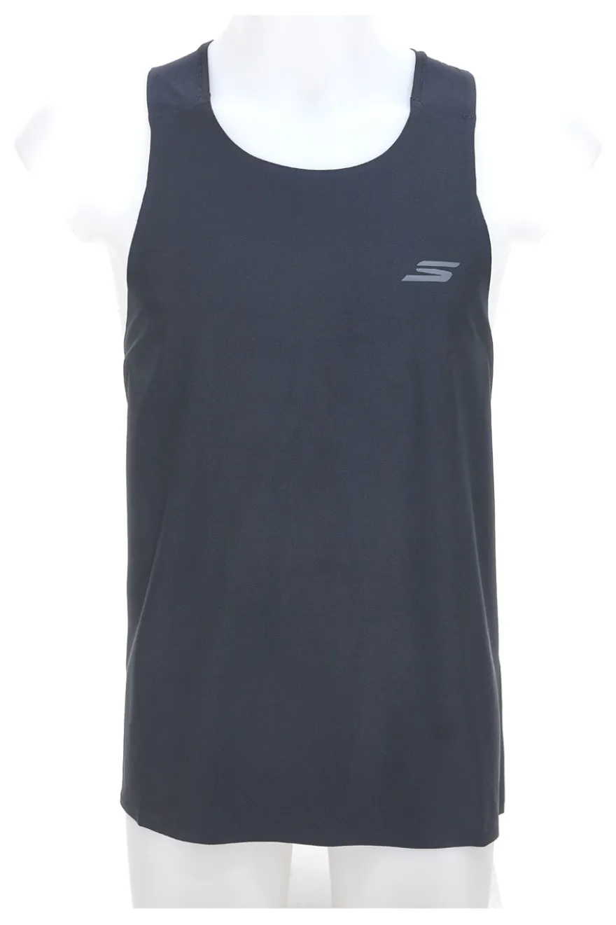 Canotta Nera Con Logo Sul Petto Skechers SPEED ELITE SINGLET