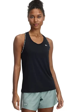 Canotta Nera Con Spalline a Vogatore UNDER ARMOUR TECH KNOCKOUT TANK