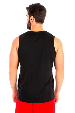 Canotta Nera Girocollo da Basket JOMA COMBI