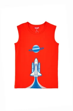Canotta Rossa con Stampa Pitt Kids PT-B-T-05028