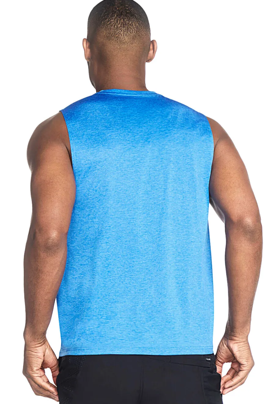 Canotta Turchese Smanicata Skechers GO DRI Charge Muscle Tank