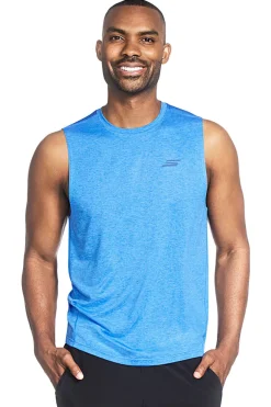 Canotta Turchese Smanicata Skechers GO DRI Charge Muscle Tank