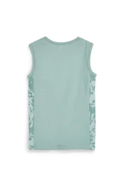 Canotta verde con stampa lupo Pitt kids PT-B-T-9007