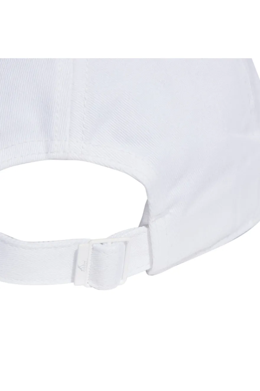 Cappellino Bianco con Frontino Curvo Adidas Baseball 3S Cap