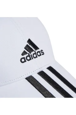 Cappellino Bianco con Frontino Curvo Adidas Baseball 3S Cap