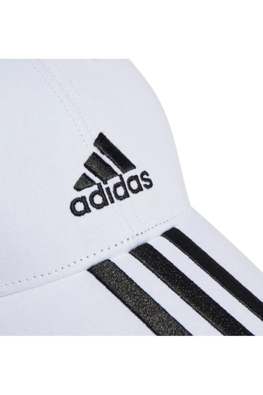 Cappellino Bianco con Frontino Curvo Adidas Baseball 3S Cap