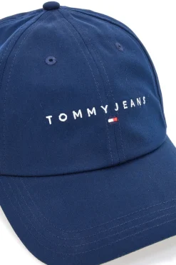 Cappellino blu con logo ricamato Tommy Jeans Logo Cap