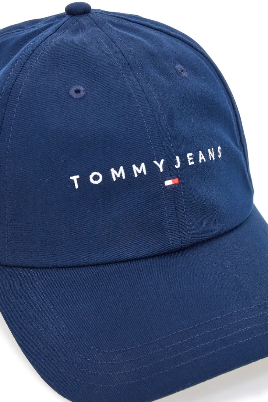 Cappellino blu con logo ricamato Tommy Jeans Logo Cap