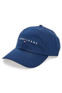 Cappellino blu con logo ricamato Tommy Jeans Logo Cap