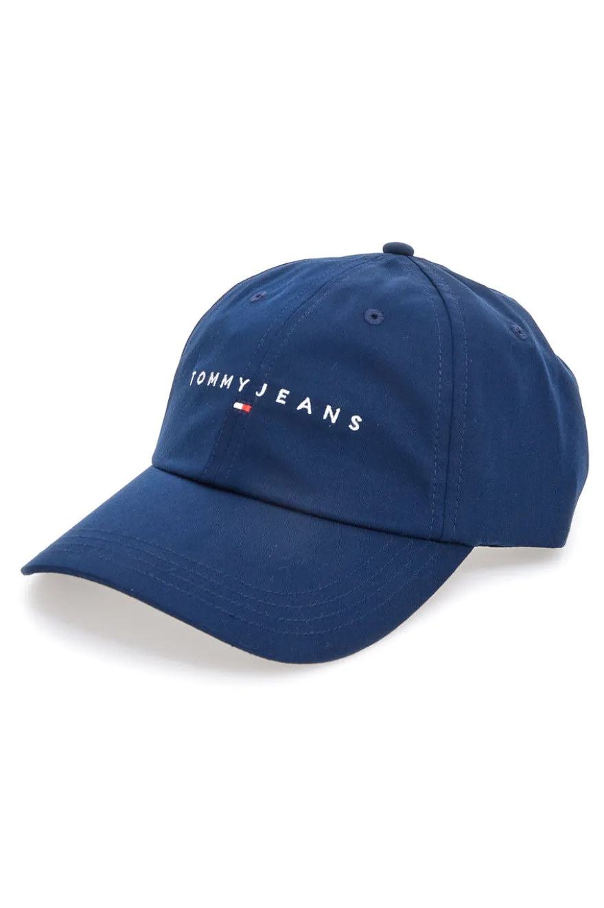 Cappellino blu con logo ricamato Tommy Jeans Logo Cap