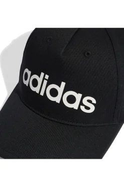 Cappellino con frontino nero e logo bianco ADIDAS DAILY CAP