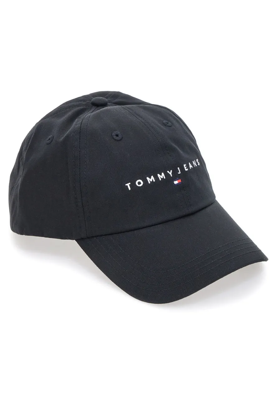 Cappellino nero con logo ricamato Tommy Jeans Logo Cap