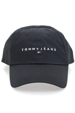 Cappellino nero con logo ricamato Tommy Jeans Logo Cap