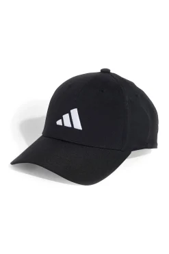 Cappellino nero con visiera curva e logo Adidas JN 6589