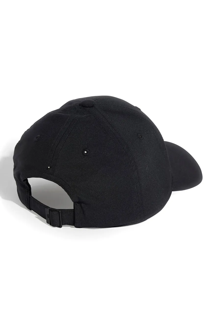 Cappellino nero con visiera curva e logo Adidas JN 6589