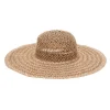 Cappello Beige Intrecciato a Tesa Larga Selun beach SUI 261002/A