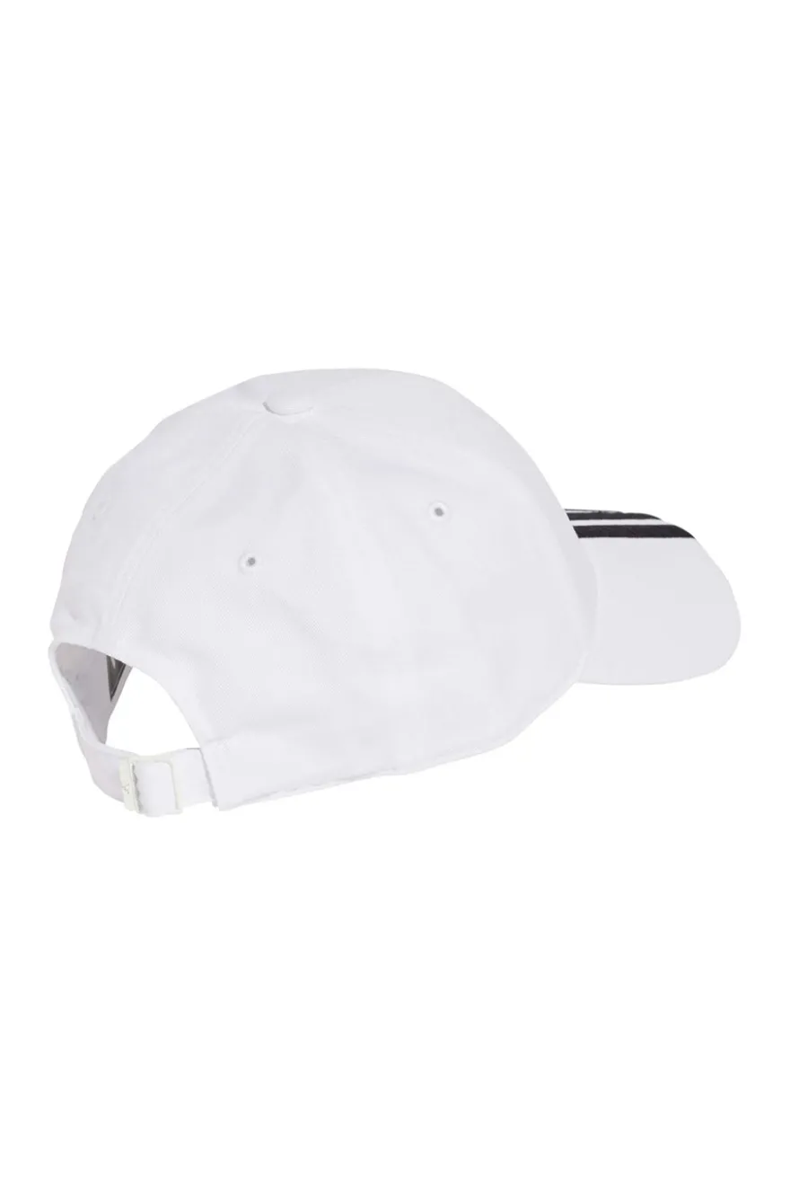 Cappello bianco con visiera Adidas BBALL 3S CAP NL