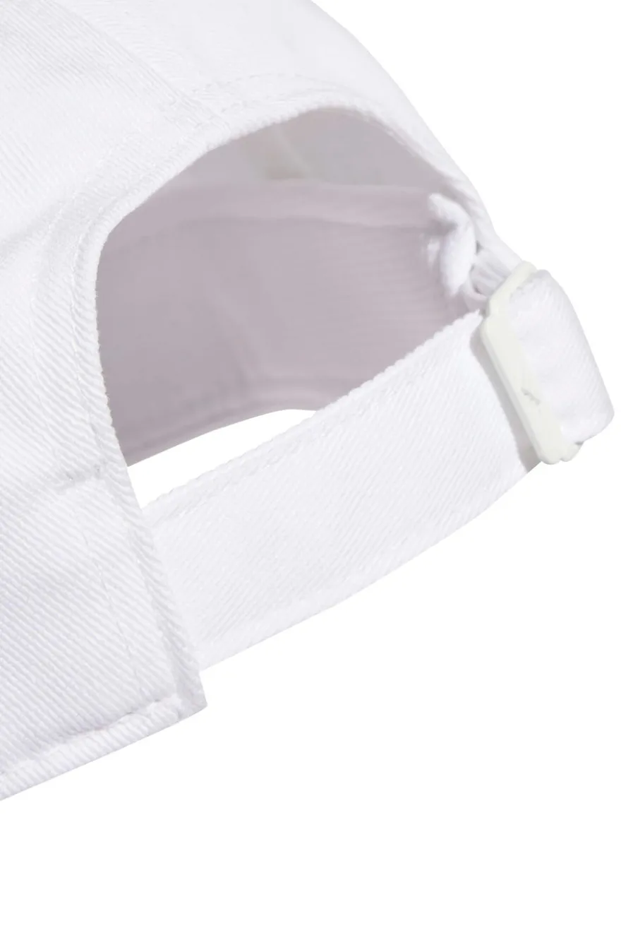 Cappello bianco con visiera Adidas BBALL 3S CAP NL