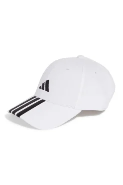 Cappello bianco con visiera Adidas BBALL 3S CAP NL