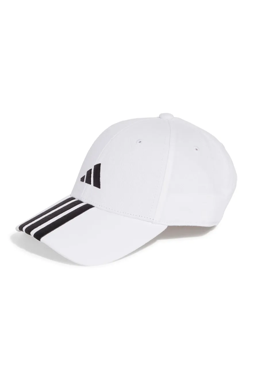 Cappello bianco con visiera Adidas BBALL 3S CAP NL