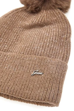 Cappello marrone con pon pon interno caldo GianMarco Venturi CLASS 66469