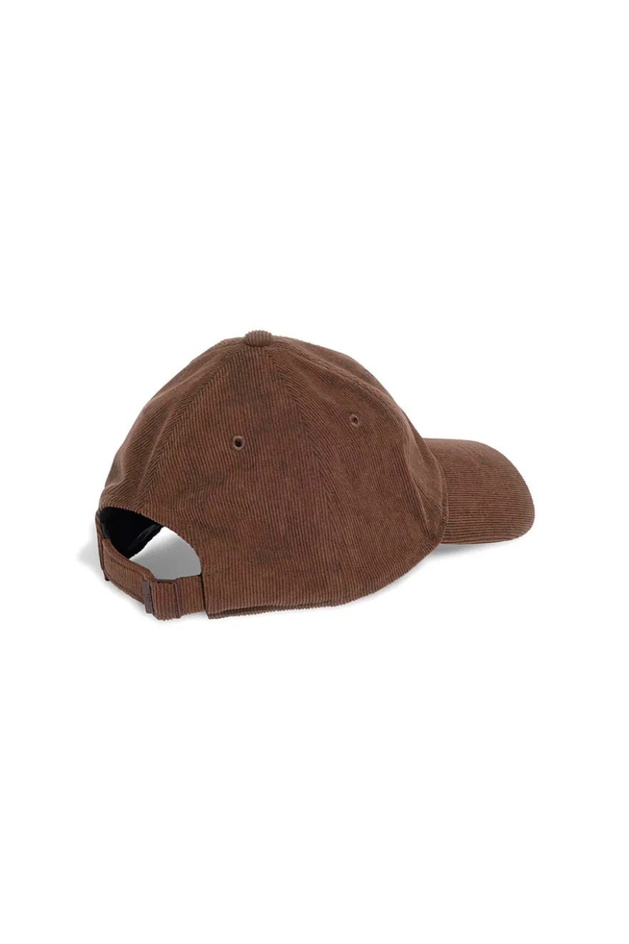 Cappello marrone in velluto a coste Adidas CORDUROY CAP