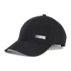 Cappello nero con placca logo Adidas BB CAP LT MET