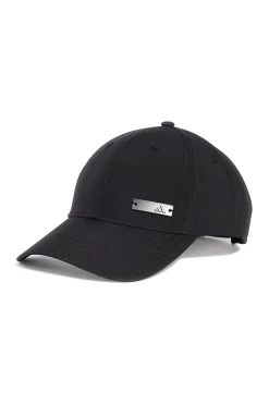 Cappello nero con placca logo Adidas BB CAP LT MET