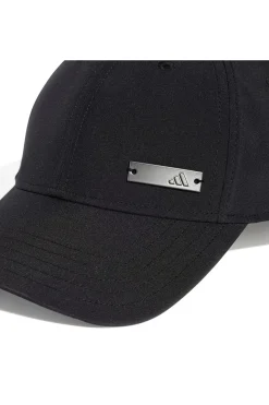 Cappello nero con placca logo Adidas BB CAP LT MET